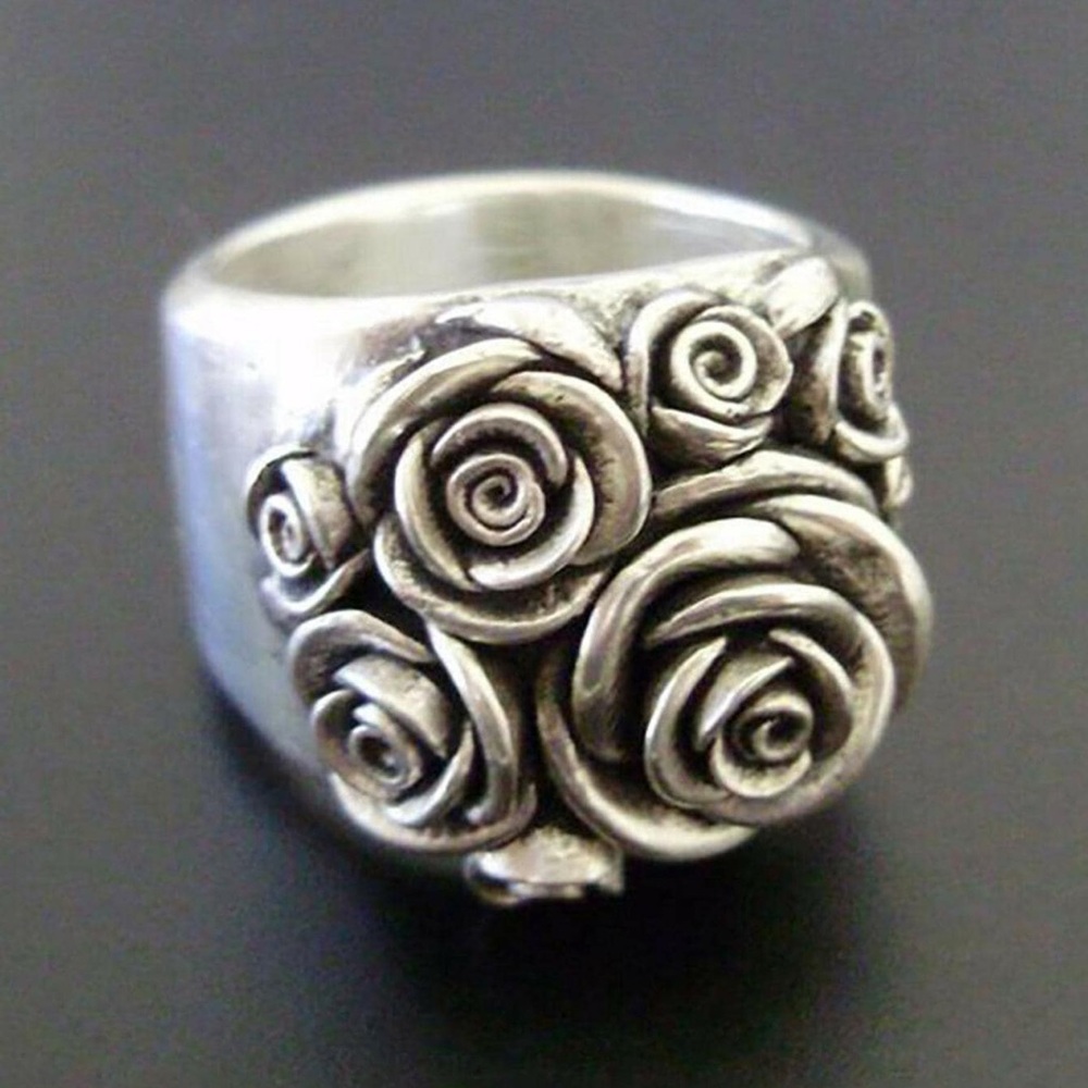 Silver Rose Ring - image 1